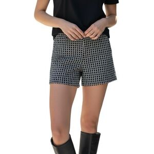 Jones New York Micro Shorts Black and White